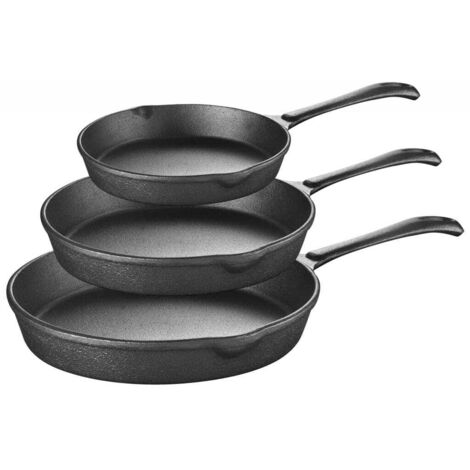 Juego de 3 sartenes 16 20 25cm inducción pesada KRISBERG KS-2573 (1/3)