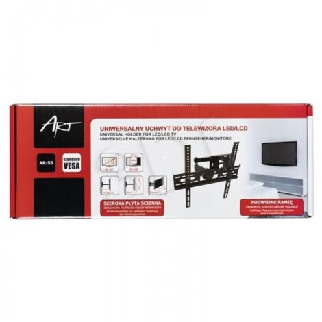 Art Soporte Universal Giratorio para televisores o monitores AR-53 de 22 a 55 Pulgadas VESA LED/LCD 22"-55" (1/5)