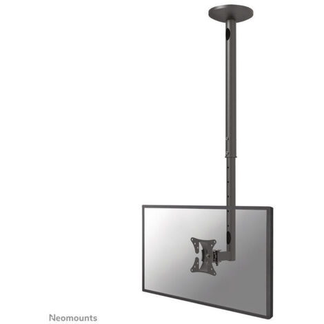 NewStar FPMA-C050BLACK - Soporte de techo para TV (10"-30", inclinación 20°, ángulo de giro 0-180°), negro (1/4)