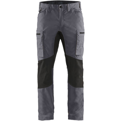Pantalón de trabajo elástico 1459 - Gris/Negro XL - FR(50) - SE(C56) - Corto