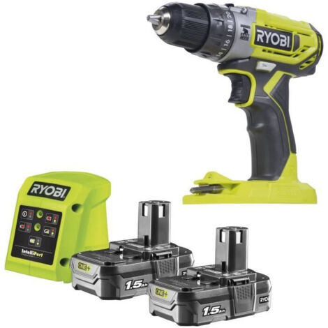 Taladro de impacto Ryobi R18PD2-215G de 18 V (2 baterías de 1,5 Ah) (1/5)