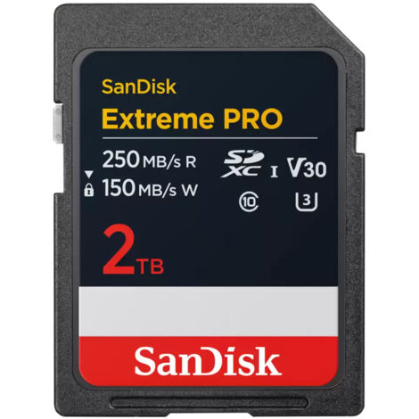 SanDisk Extreme Pro SDXC     2TB UHS-I C10 U3 V30 (1/2)