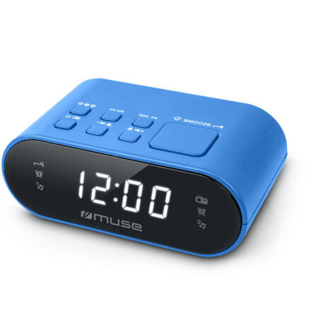 Radio Reloj Despertador Analogico MUSE M10BL PLL Negro