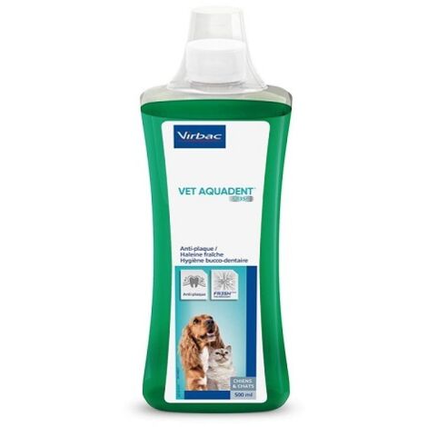 VET AQUADENT Cuidado de la Higiene Oral en Perros y Gatos 500 ml