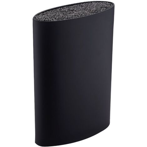 Tacoma / Bloque de cuchillos universal, gran capacidad, lavable, goma plástica, negro (1/5)