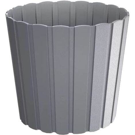 Maceta BOARDEE BASIC 2,2L., dimensiones 16,5x16,5x15 cm, color Gris piedra (1/3)