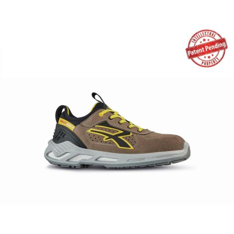 Zapatos de seguridad bajos CURRY ESD S1P SRC - Marrón/Amarillo 41 (1/2)