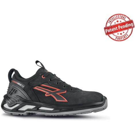 Zapatos de seguridad altos TUCKER ESD S3 CI SRC - Negro/Rojo 35 (1/2)