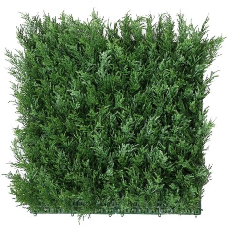 WellHome Seto Artificial 100x100cm, Jardin vertical Cedro en color verde