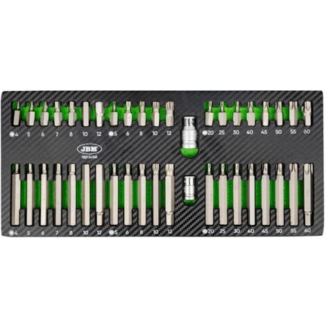-CAHERSA- Puntas de Atornillador JBM Set 42 Pz 54158