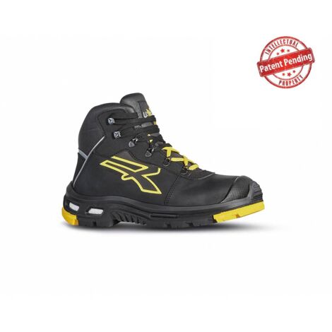 Zapatos de seguridad altas COSMO S3 HRO CI HI SRC - Negro/Amarillo 48