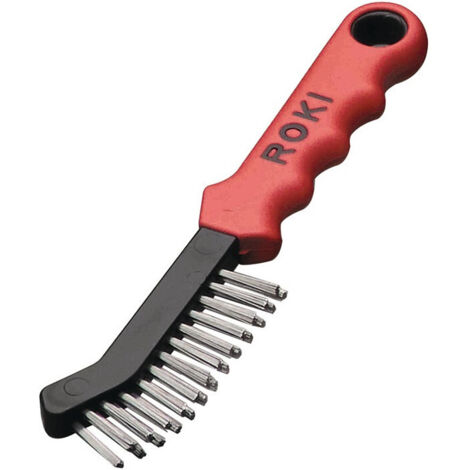 Cepillo de alambre ROKI L.225mm 0.35mm STA 2-hileras LESSMANN