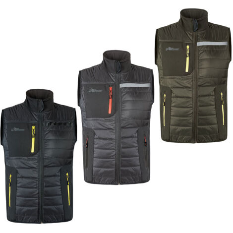 Chaqueta de trabajo sin mangas WALL - Negro 4XL (1/5)