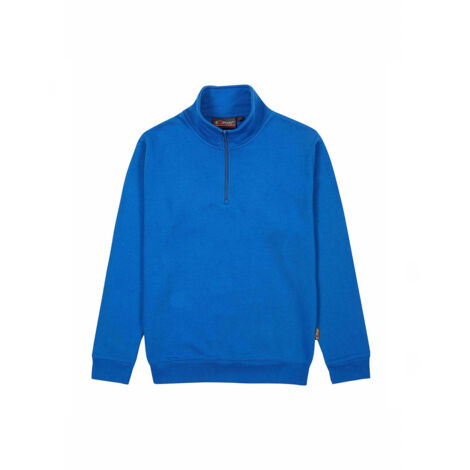 Sudadera de trabajo con media cremallera TAUTRA - Azul Royal S (1/5)