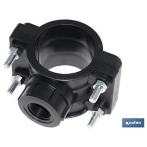 COFAN collarín de toma pp pn16 75 x 3/4   caja 2 unid. , Collarín de toma simple que proporciona una derivación de la línea principal.Adecuado para trabajar en sistemas de conducci