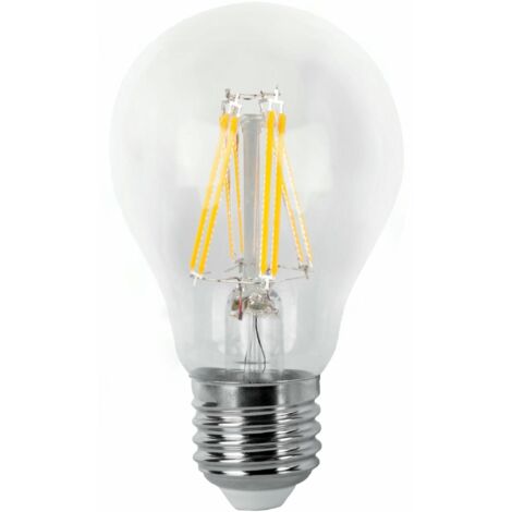 Bombilla LED Filamento Estándar Clara E27 6W Cálida Matel (1/2)