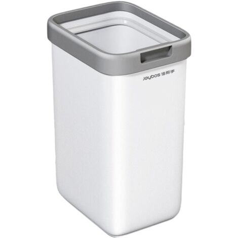 Joybos Cubo de basura con Soporte de pared abierto Blanco (1/5)