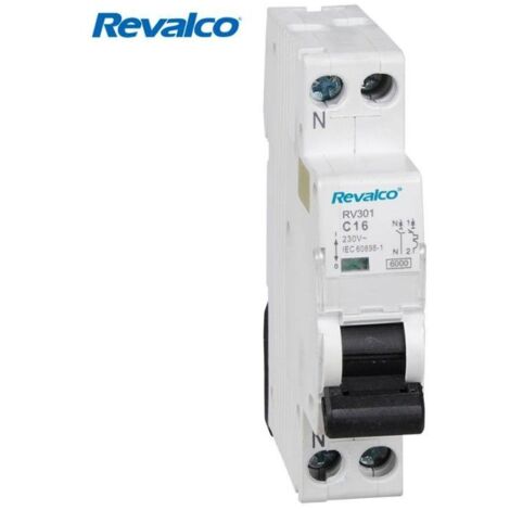 MAGNETOTERMICO REVALCO 1POLO+NEUTRO 16A (ESTRECHO)