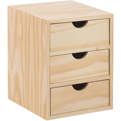 Cajonera rechapado pino