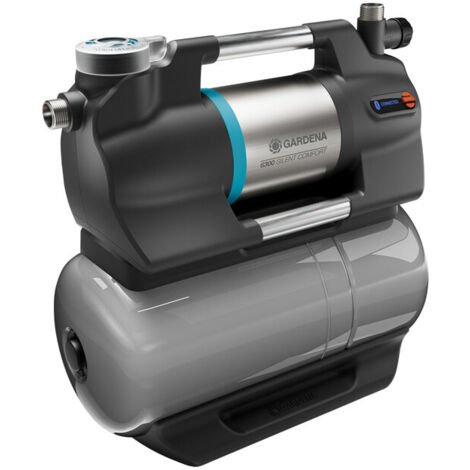 GARDENA Grupo a presión de agua calderín 6300 SilentComfort, bluetooth, muy silenciosa, potencia 1050W, 6300 l/h, 4,9 bars, altura extracción máxima 49 m, para uso doméstico y jardín, IPX4 (09068-20) (1/5)