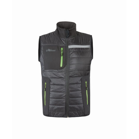 Chaqueta de trabajo sin mangas WALL - Gris/Verde L