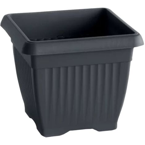 Maceta TERRA 25,2L., dimensiones (mm) 370x370x300, color Antracita