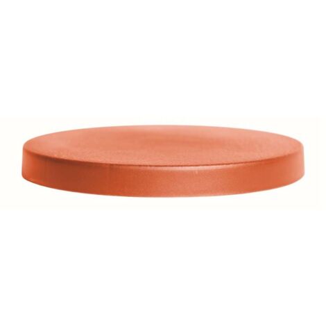Plataforma movil para macetas Prosperplast de plastico redonda con 4 ruedas 29,2 x 29,2 x 4 cm en color terracota (1/4)
