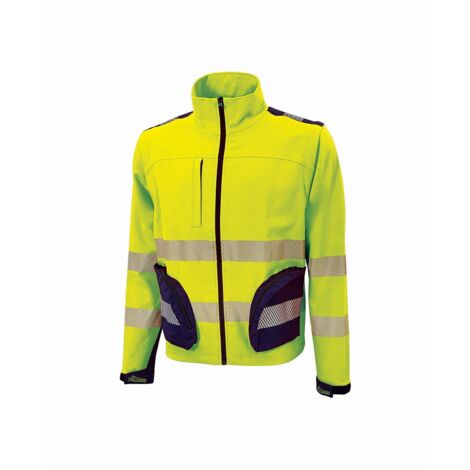 Chaqueta de trabajo de alta visibilidad con mangas removibles BEA - Amarillo Fluo M (1/2)