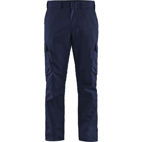 Pantalón de trabajo para la industria stretch 2D 1444 - Azul marino/Azul rey 3XL - FR(54) - SE(C60) - Corto