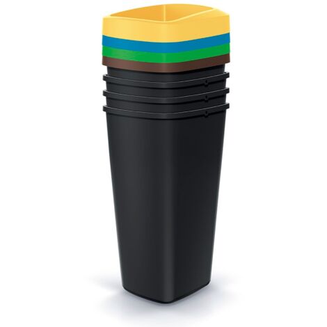 Juego de reciclaje de 25L - 4 cubos (1/4)