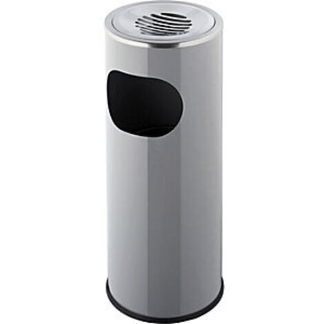 Cenicero de pie  capacidad 13 l  H x Ø 600 x 250 mm  gris