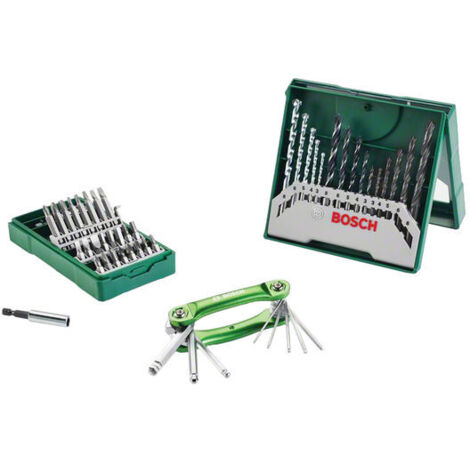 Set surtido 15 brocas + set de 25 puntas de atornillar + herramienta plegable de hexágono interior BOSCH 2607017333 (1/2)