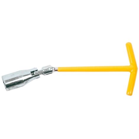 Llave para bujías Top Tools de 16 mm, articulada y con mango en T