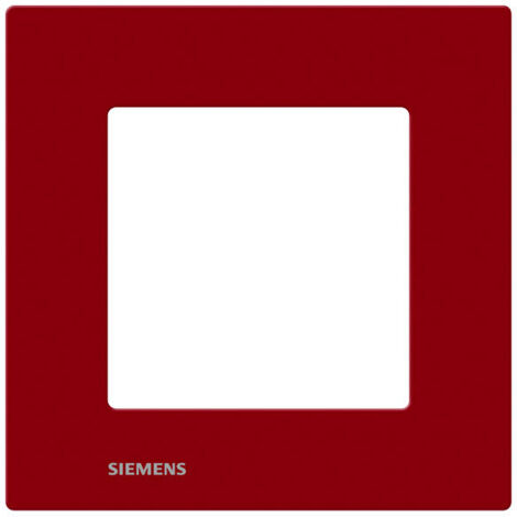 SIEMENS DELTA VIVA PLACA SIMPLE ROJA SIE007887 (1/2)
