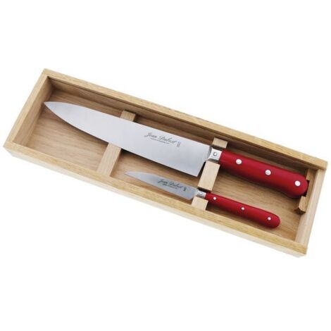 Jean Dubost Set de 2 Cuchillos de Cocina Rojo Ergonómico (1/3)