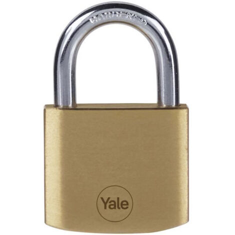 YALE Candado de latón - Juego de 4 - Cerradura de 40 mm - 3 llaves - 24254000