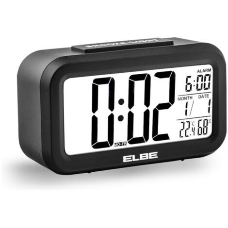 Radio Reloj Despertador Digital ELBE RD668N Negro