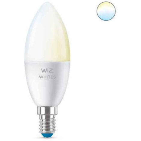 Bombilla Inteligente LED E14 Casquillo Fino 4.9W 470 lm C37 WiFi + Bluetooth Regulable CCT WIZ Seleccionable (Cálido-Neutro-Frío) (1/5)
