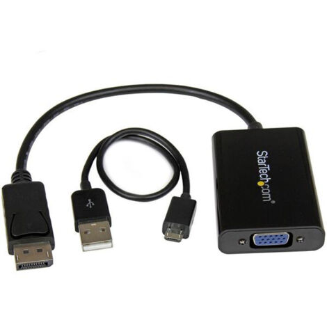 Startechcom DP2VGAA adaptador DisplayPort a VGA negro (1/3)