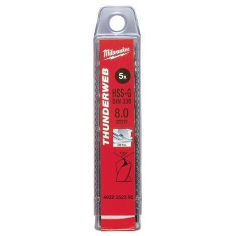 Broca metal Milwaukee thunderweb 5,5 mm maletín resistente (1/4)