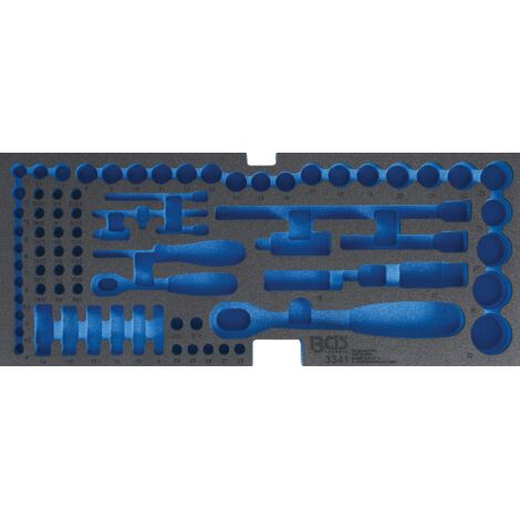 insert herramienta bgs technic 3341-1 espuma alta calidad 21x3x51,5 cm