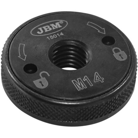 Tuerca de bloqueo jbm quick change modelo m14 compatible con amoladoras