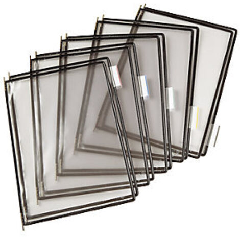 Marco transparente  UE 10 unid  para DIN A4  negro (1/2)
