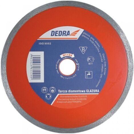 Disco de diamante dedra h1124 180 mm corte húmedo seco (1/2)