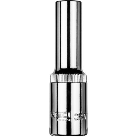 Llave de vaso grupa-topex 08-460 larga superficie moleteada 10mm (1/2)