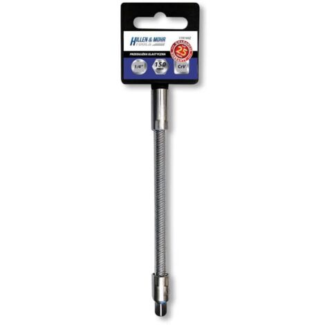 DEDRA - Extensión flexible CrV 1/4"", 150 mm - ideal para trabajos de precisión (1/2)
