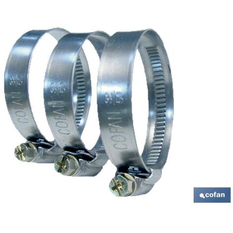 Abrazadera metálica 12 mm con enganche de rosca, venta unitaria