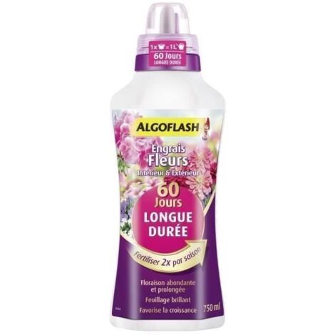 Fertilizante líquido Algoflash 750 ml duración 60 días (1/2)
