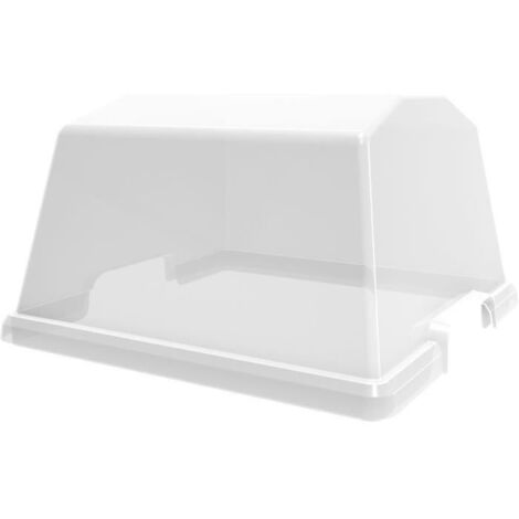 INVERNADERO DE PLÁSTICO URBANO EDA - PARA ESPACIO DE JARDÍN DE MESA DE VERDURAS - L37.6 X D37.6 X H 21.6 CM EDA PLASTIQUE (1/2)