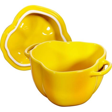Staub Cocotte de cerámica amarilla 0,45 L resistente (1/5)